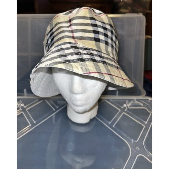 Khaki Reversible Plaid Reversible Bucket Hat - Picture 2 of 9